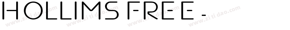 Hollims FREE字体转换
